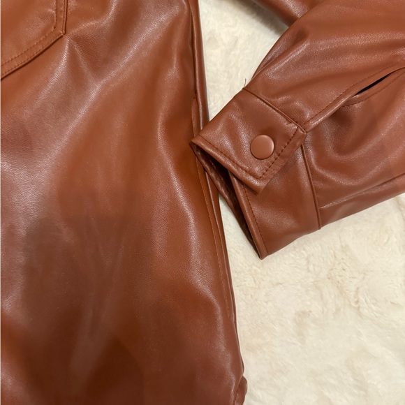 Faux Leather Shacket - Picture 5 of 7